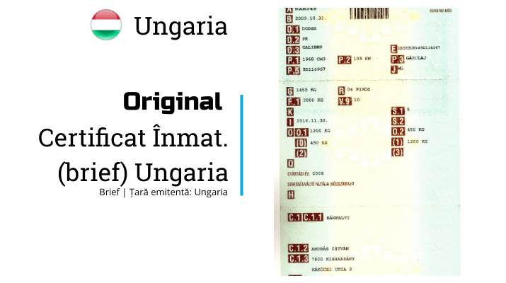 Franta | Certificat inmatriculare | FR